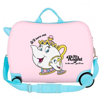 Maleta trolley ABS All Right Chip La Bella y la Bestia Disney 50cm