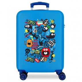Maleta trolley ABS Monsters Azulon Movom 55cm