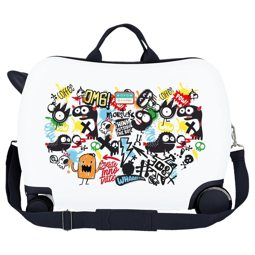 Maleta trolley ABS Monsters Movom 50cm