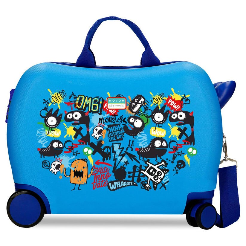 Maleta trolley ABS Monsters Az Movom 50cm