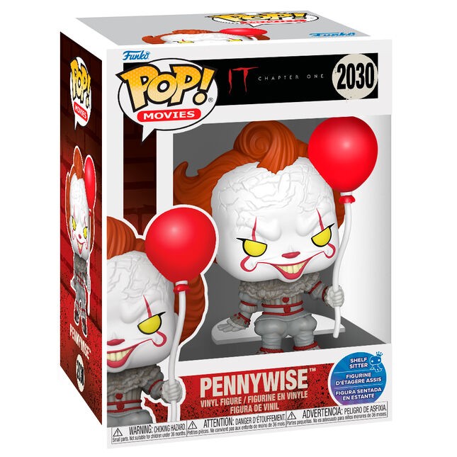 Figura POP IT Chapter One Pennywise with Balloon Shelf Sitter