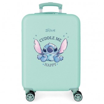 Maleta trolley ABS Cuddle Me Happy Stitch Disney 55cm