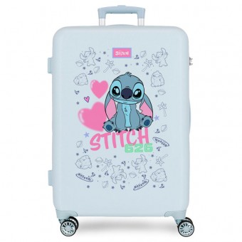 Maleta trolley ABS Hearts Stitch Disney 65cm