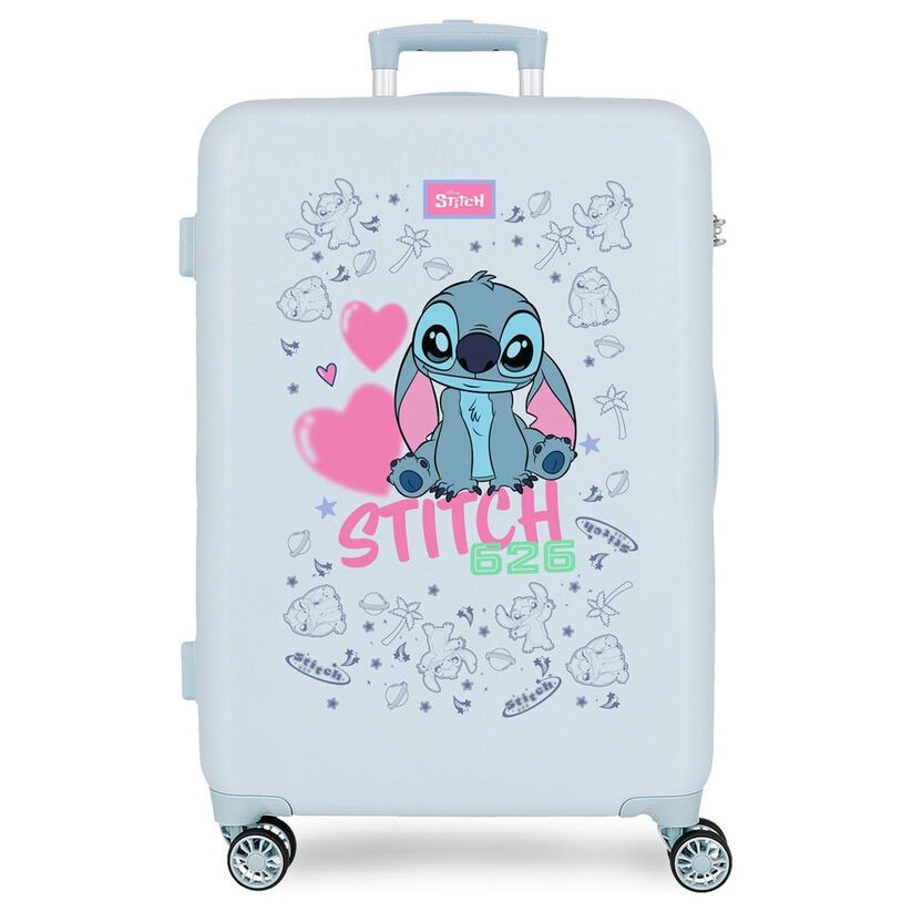Maleta trolley ABS Hearts Stitch Disney 65cm