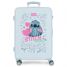 Maleta trolley ABS Hearts Stitch Disney 65cm