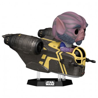 Figura POP Rides Deluxe Star Wars Mandalorian & Grogu Zeb Orrelios in the Razor Crest