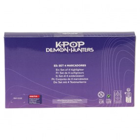 Set rotuladores fluorescentes Stationery Kpop Demon Hunters surtido