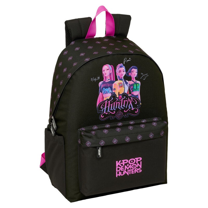 Mochila portatil Negra Kpop Demon Hunters 14