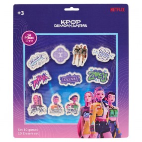 Set gomas borrar Stationery Kpop Demon Hunters