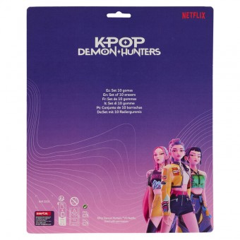 Set gomas borrar Stationery Kpop Demon Hunters