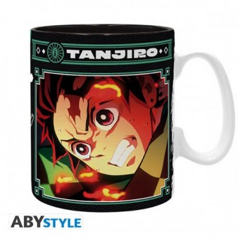 Demon Slayer Tazza 460ml Subli: Tanjiro Black & Green