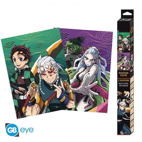 Demon Slayer Set 2 Posters Chibi: Entertainment District