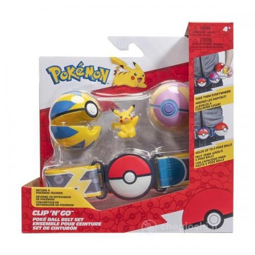 Pokémon Clip N Go Poke Ball Set Cintura Pikachu