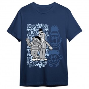 Camiseta Epi y Blas Barrio Sesamo adulto