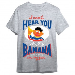 Camiseta Epistemológica Banana Barrio Sesamo adulto