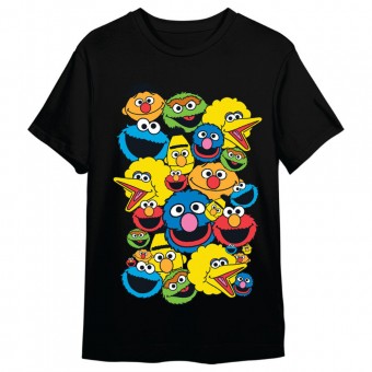 Camiseta Heads Barrio Sesamo adulto