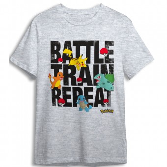 Camiseta Battle Pokemon infantil