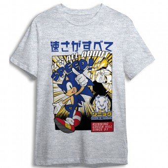 Camiseta Sonic the Hedgehog adulto