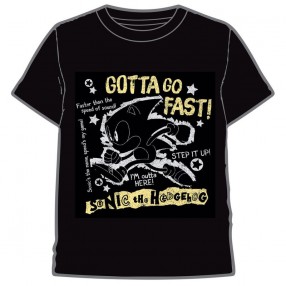 Camiseta Go Fast Sonic The Hedgehog adulto