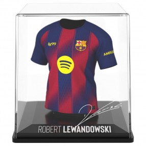Figura Mini Camiseta Lewandowski FC Barcelona