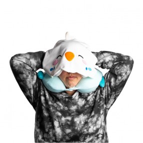 Almohada viaje capucha Kiki El Periquito Hoodeazzz
