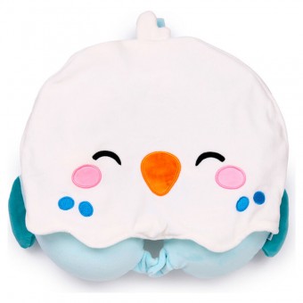 Almohada viaje capucha Kiki El Periquito Hoodeazzz