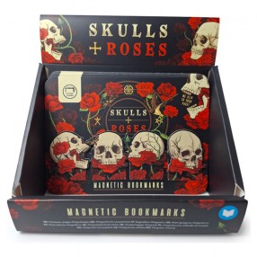 Set Marcapaginas Calaveras y Rosas surtido