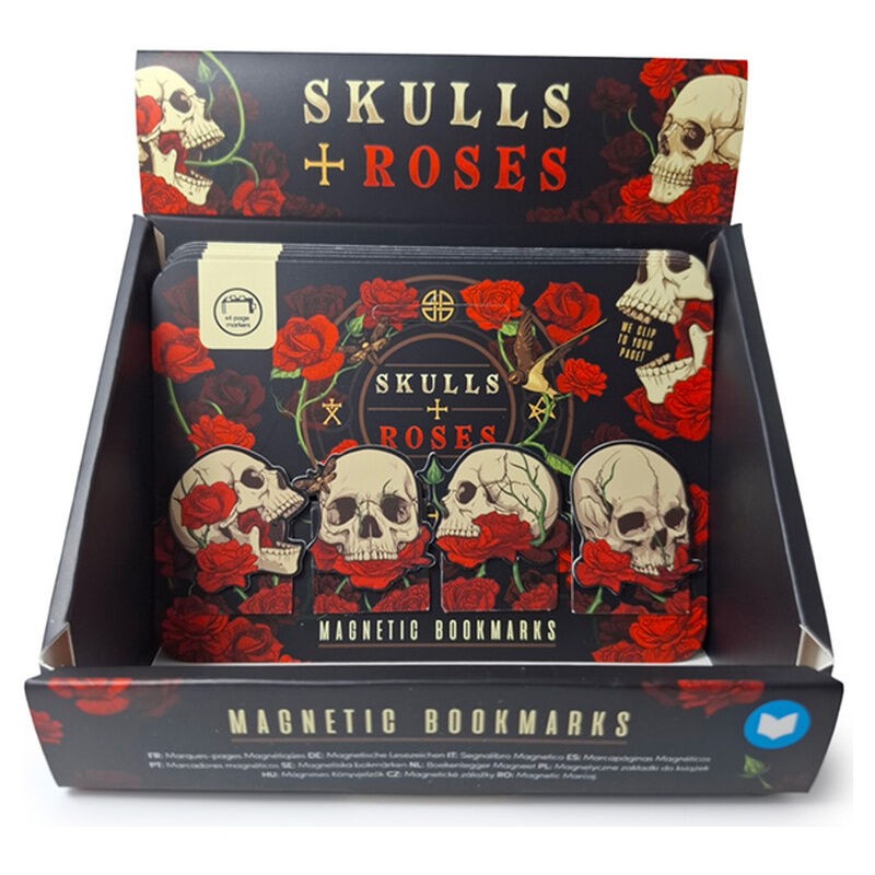 Set Marcapaginas Calaveras y Rosas surtido