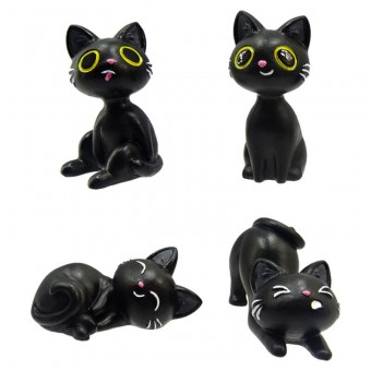 Amuleto en Caja Gato Negro surtido