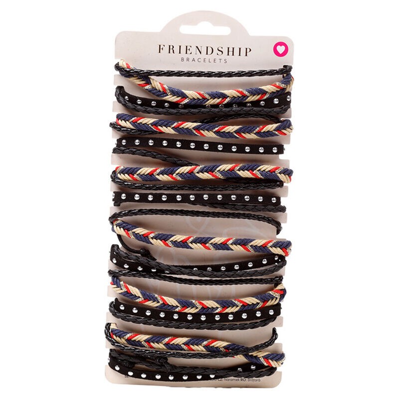 Pulsera Boho trenzada y tejida surtido