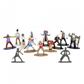Figura sobre sorpresa metalfigs One Piece 4cm surtido