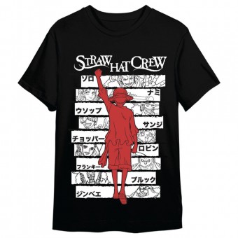 Camiseta Monkey D. Luffy Straw Hat Crew One Piece adulto