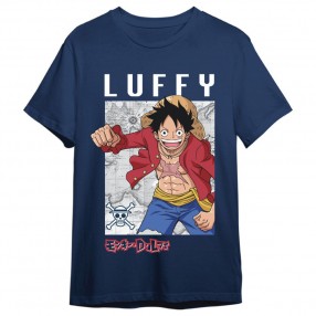 Camiseta Monkey D. Luffy Map One Piece adulto