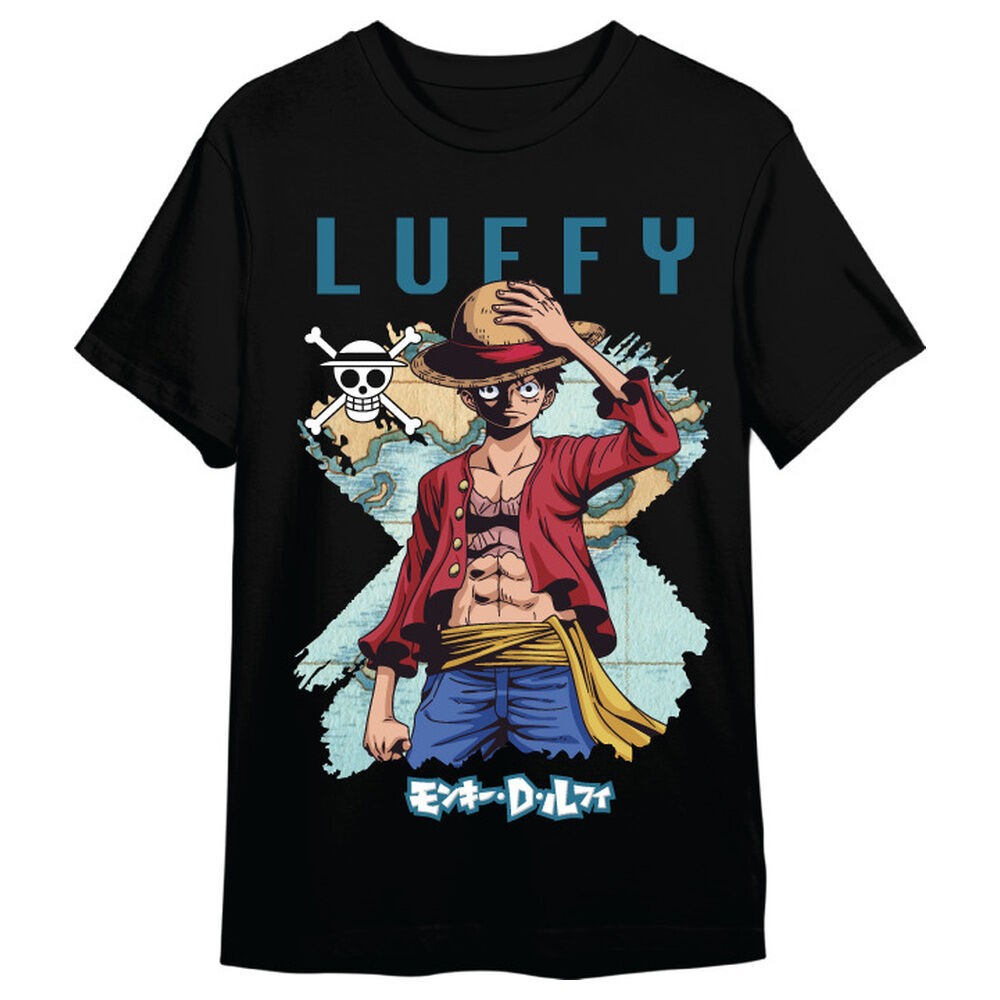 Camiseta Monkey D. Luffy Map One Piece adulto