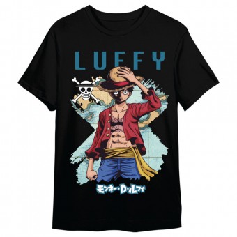 Camiseta Monkey D. Luffy Map One Piece adulto