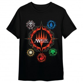 Camiseta Mana Symbols Magic the Gathering adulto