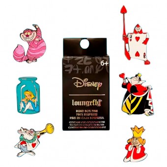 Blind Box Mystery Enamel Pin Alicia en el Pais de las Maravillas Disney Loungefly surtido