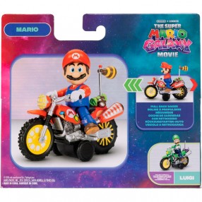 Figura + vehiculo Super Mario Galaxy Movie Super Mario Bros