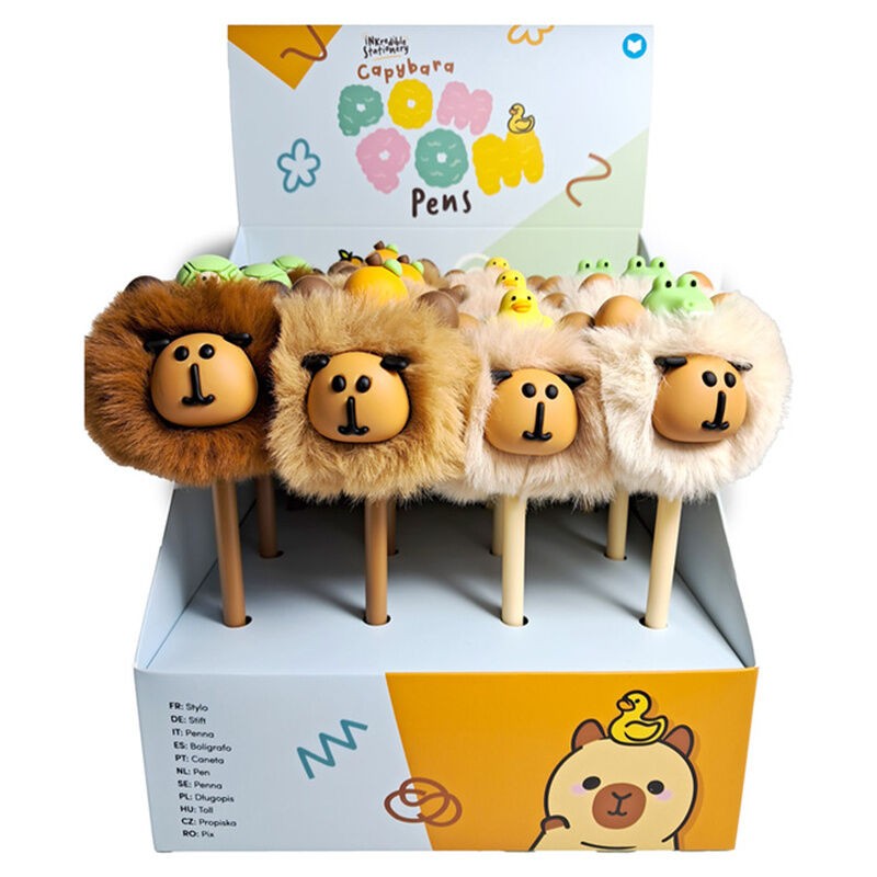 Bolígrafo punta fina Capibara Pompón Esponjoso