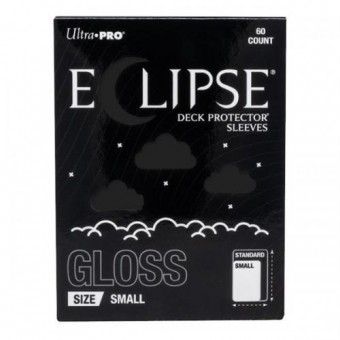 Eclipse Deck Prot Sleeves Small Gloss Jet Black U-PRO