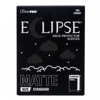 Eclipse Deck Prot Sleeves ST Matte Jet Black U-PRO