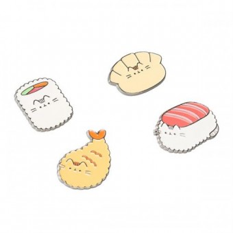 Pusheen Set 4 Pin: Sushi Roll