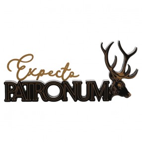 Letrero madera Patronum Harry Potter