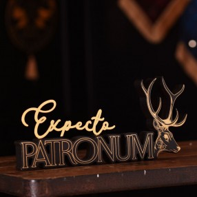 Letrero madera Patronum Harry Potter