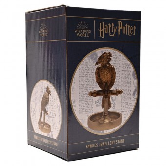 Figura exposicion joyas Fawkes Harry Potter 21cm