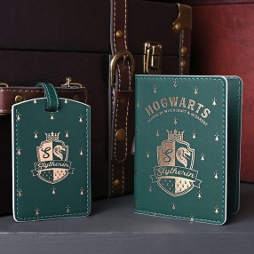 Portapasaportes + etiqueta equipaje Slytherin Harry Potter
