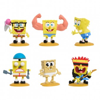 Blister 5 figuras Bob Esponja