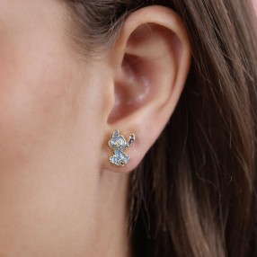 Pendientes Angel & Stitch Disney plata