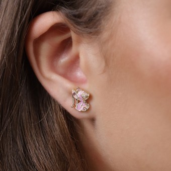 Pendientes Angel & Stitch Disney plata