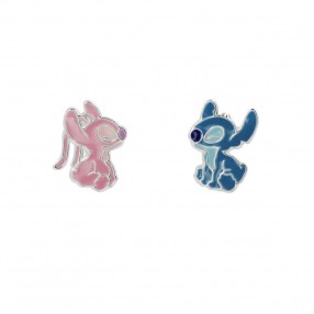 Pendientes Angel & Stitch Disney plata